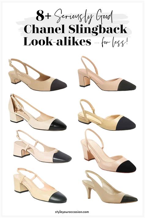 chanel dupe slingback|chanel look alike flats.